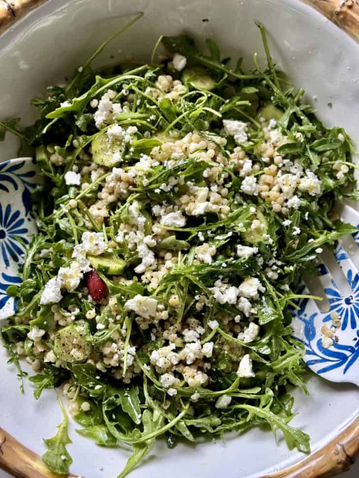 lemon arugula couscous salad