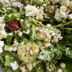 lemon arugula couscous salad