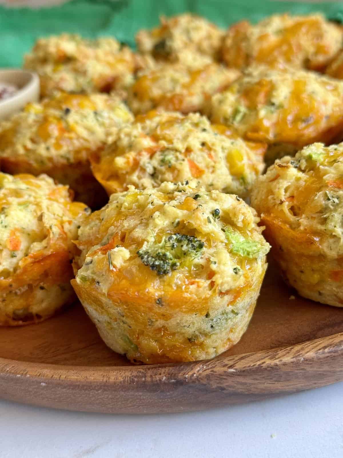 Easy Veggie Cheese Muffins - Hungry Happens