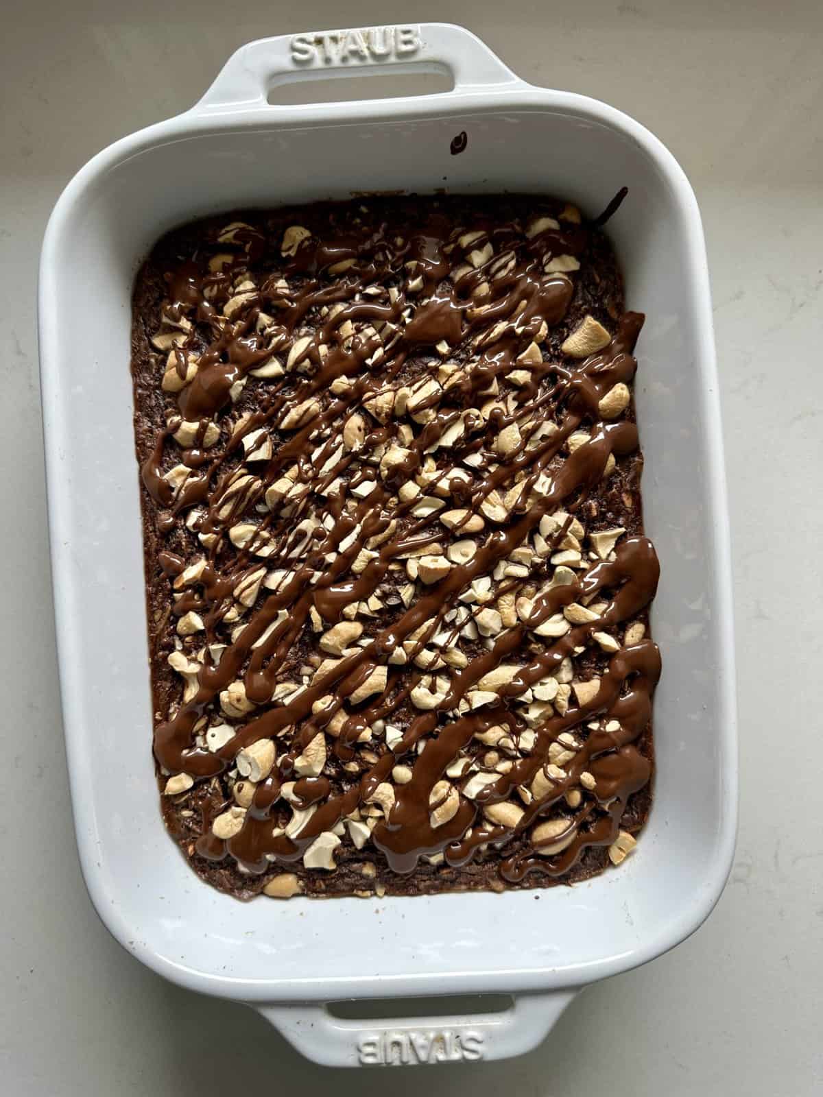 sugar free chocolate banana oat bake