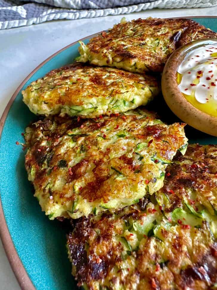 zucchini cottage cheese fritters