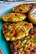 zucchini cottage cheese fritters