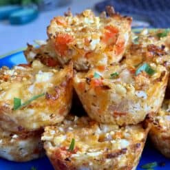 cheesy cauliflower muffins