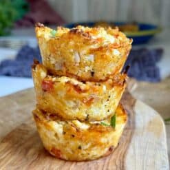 cheesy cauliflower muffins