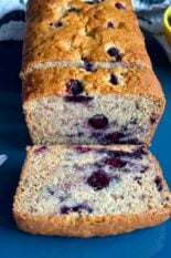 4 ingredient blueberry loaf