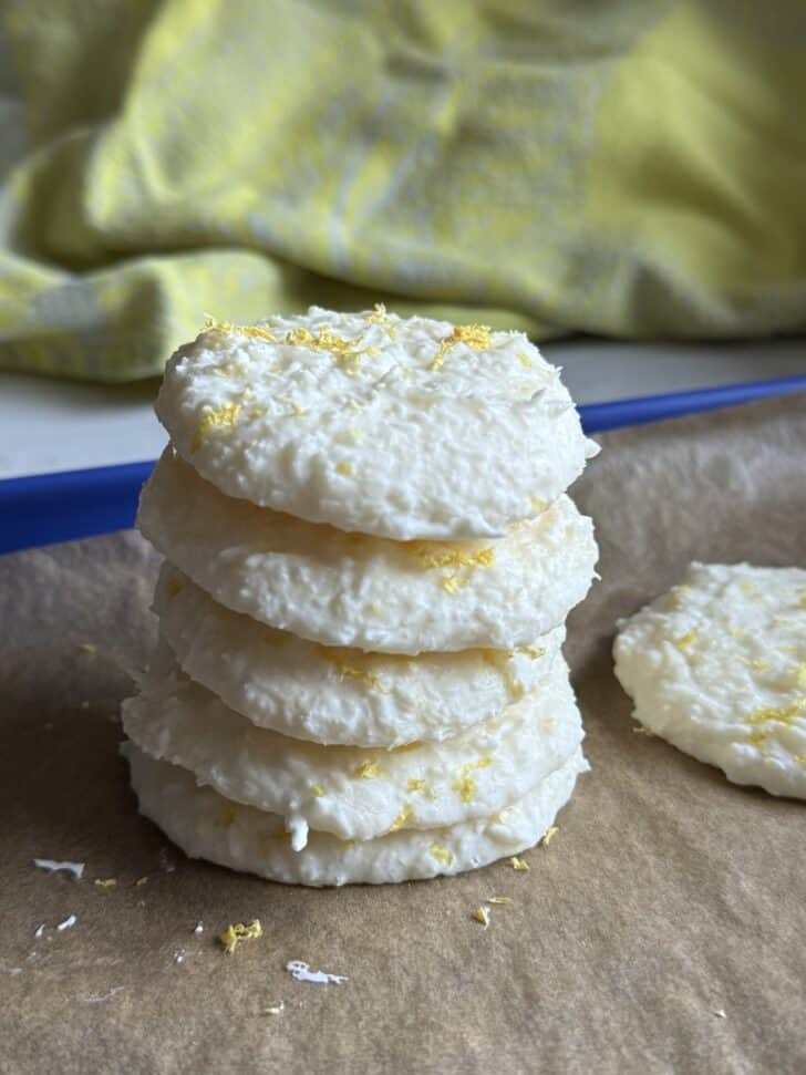 3 ingredient lemon cookies no bake