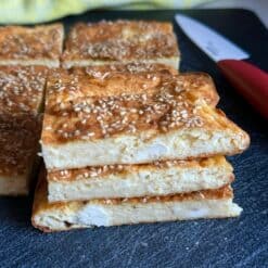 quick healthy oatmeal feta pie