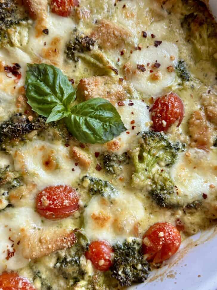 tuscan chicken broccoli bake