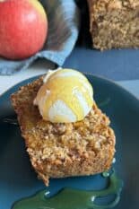 healthy apple cinnamon oatmeal blender bread