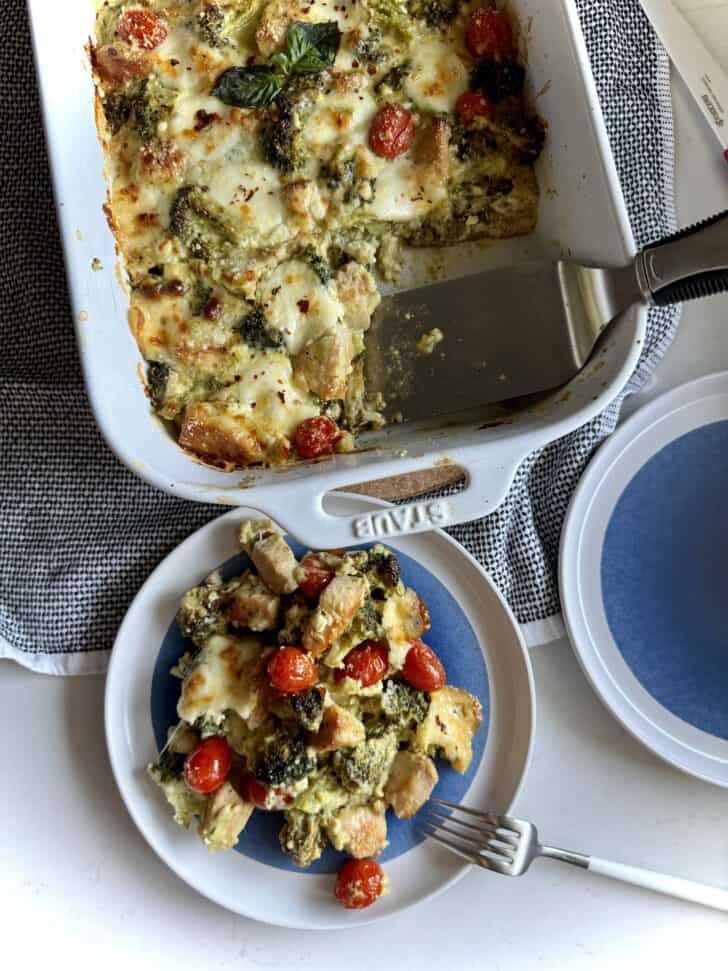 tuscan chicken broccoli bake