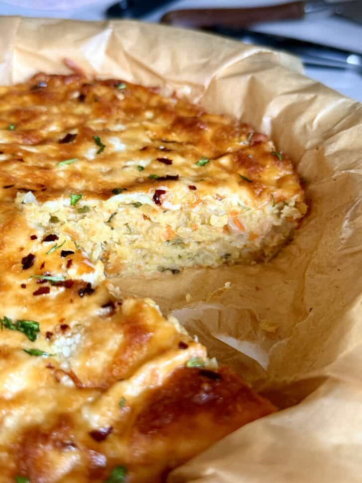 Cheesy Lentil Veggie Pie