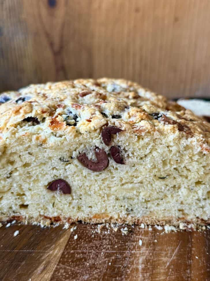 Easy Greek Olive Bread