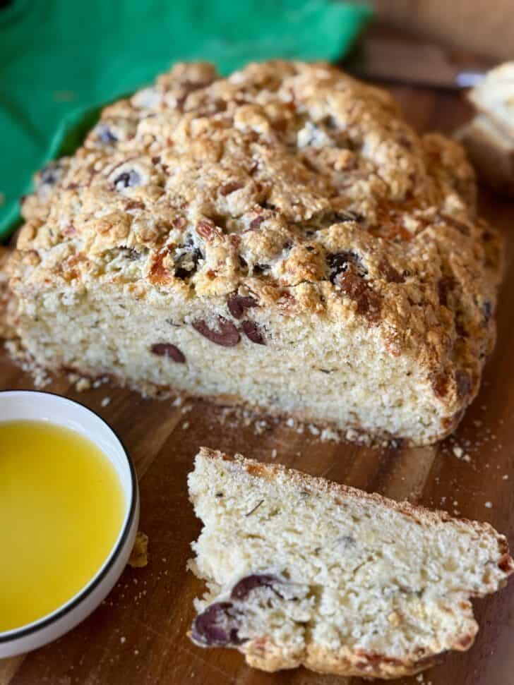 Easy Greek Olive Bread