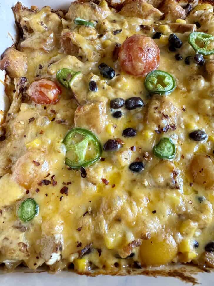 Mexican Chicken Vegetable Bake