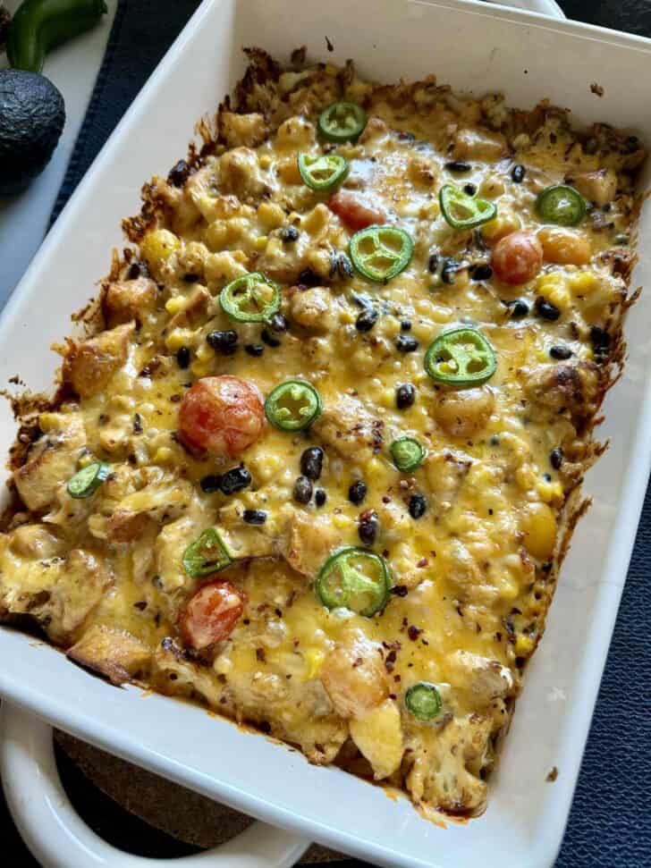 Mexican Chicken Vegetable Bake