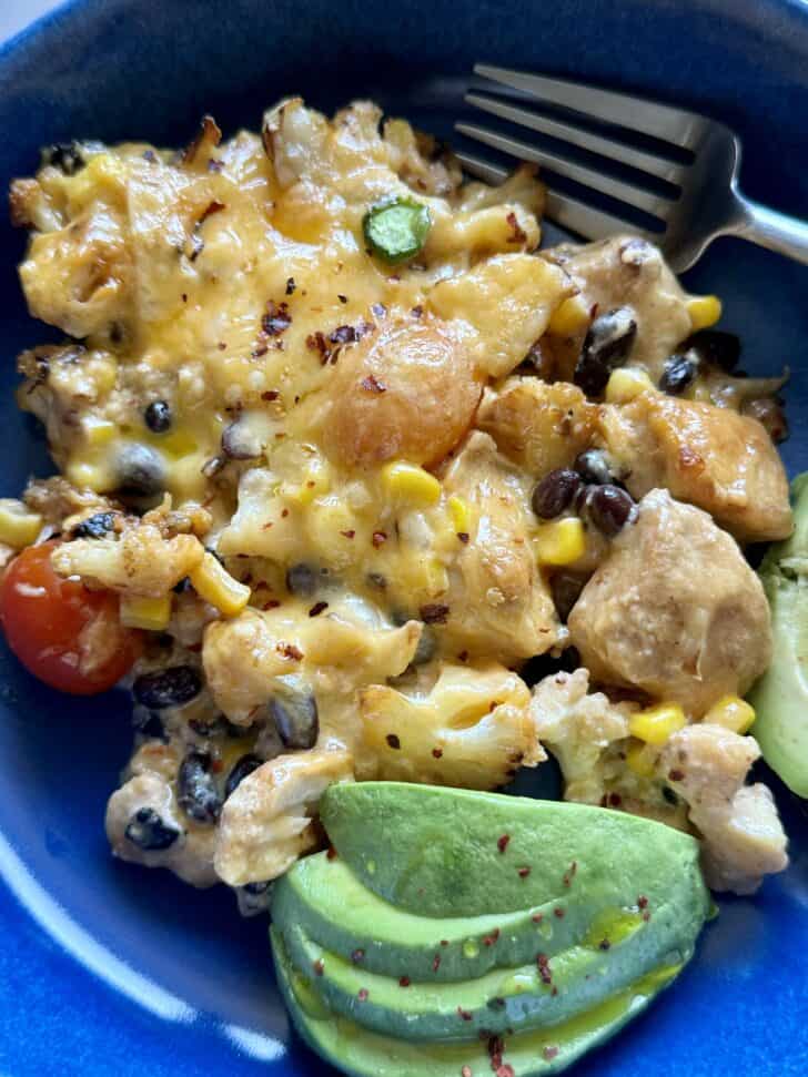 Mexican Chicken Vegetable Bake