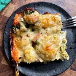 Creamy Pesto Vegetable Bake