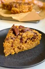 Healthier pumpkin chocolate chunk cake