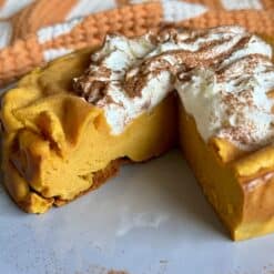 lighter pumpkin cottage cheese cheesecake