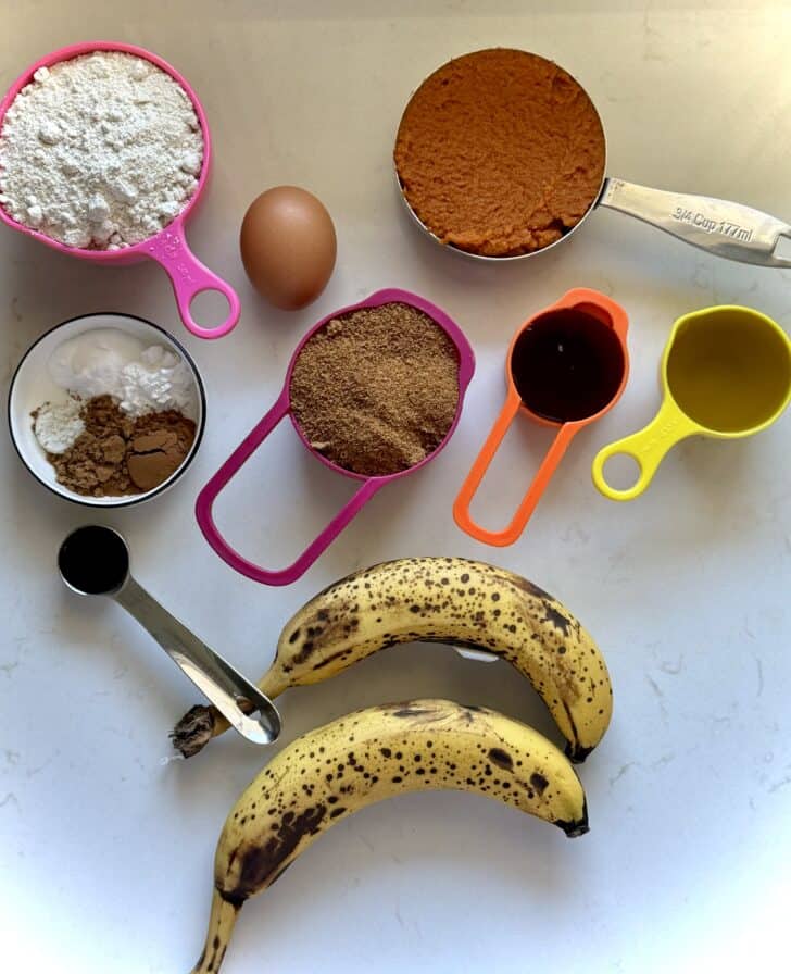 Healthier Pumpkin Banana Bread