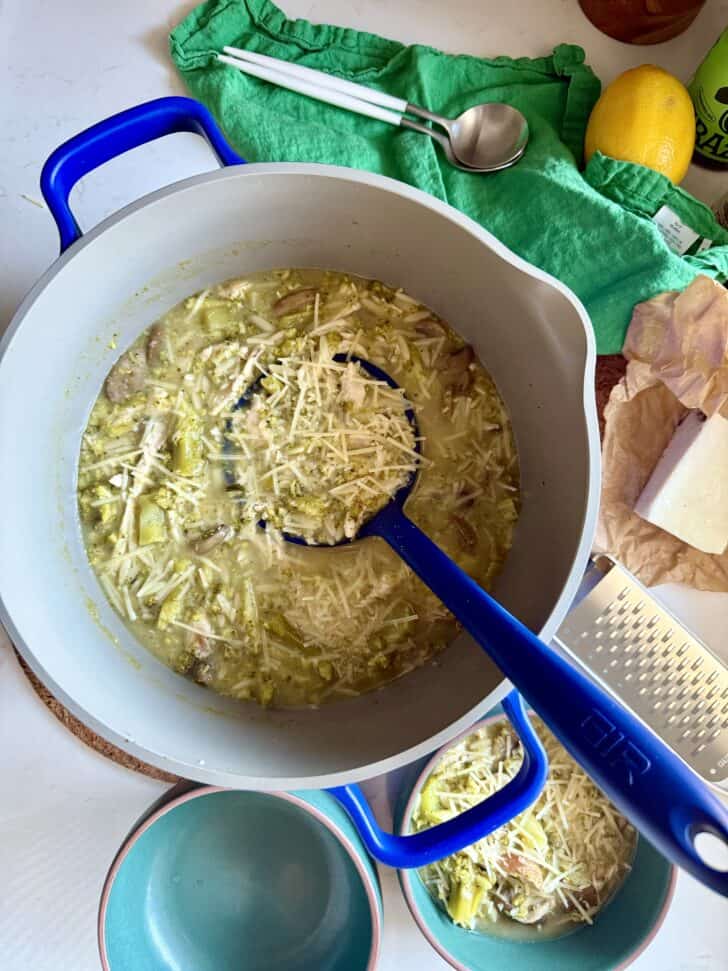 Chicken Broccoli Parmesan Soup