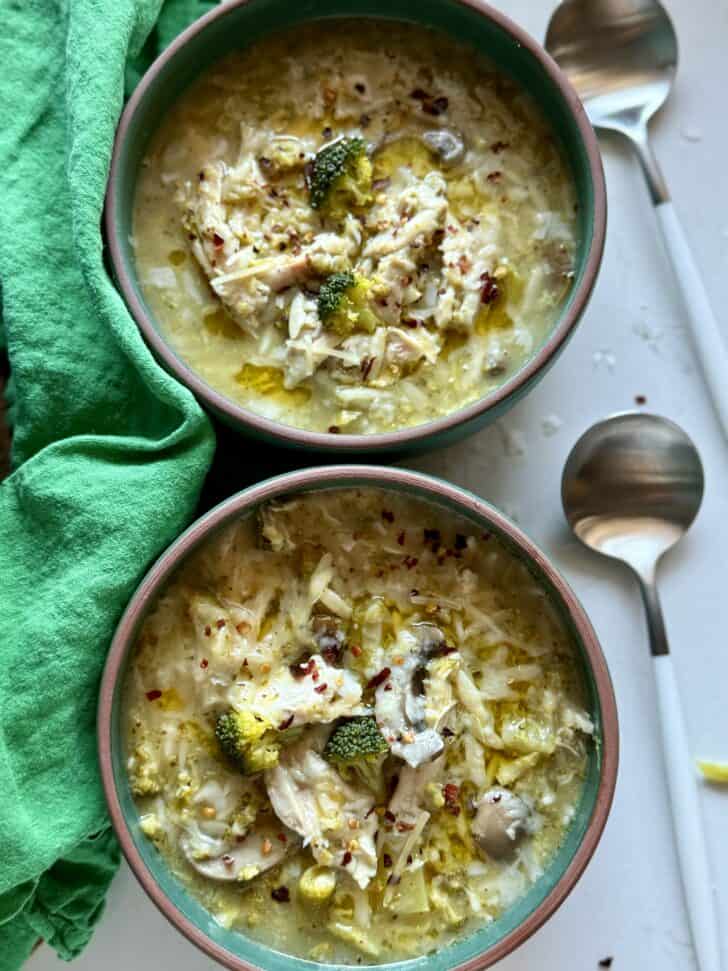 Chicken Broccoli Parmesan Soup