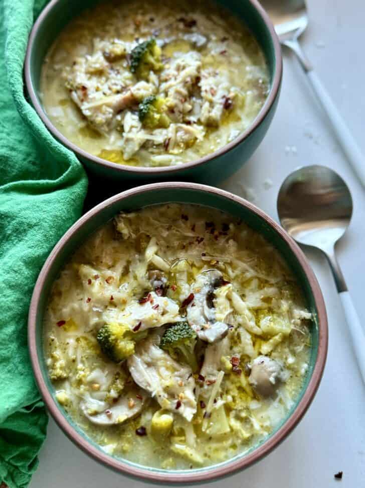 Chicken Broccoli Parmesan Soup