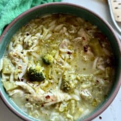 Chicken Broccoli Parmesan Soup