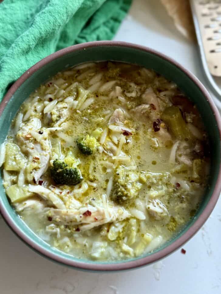 Chicken Broccoli Parmesan Soup