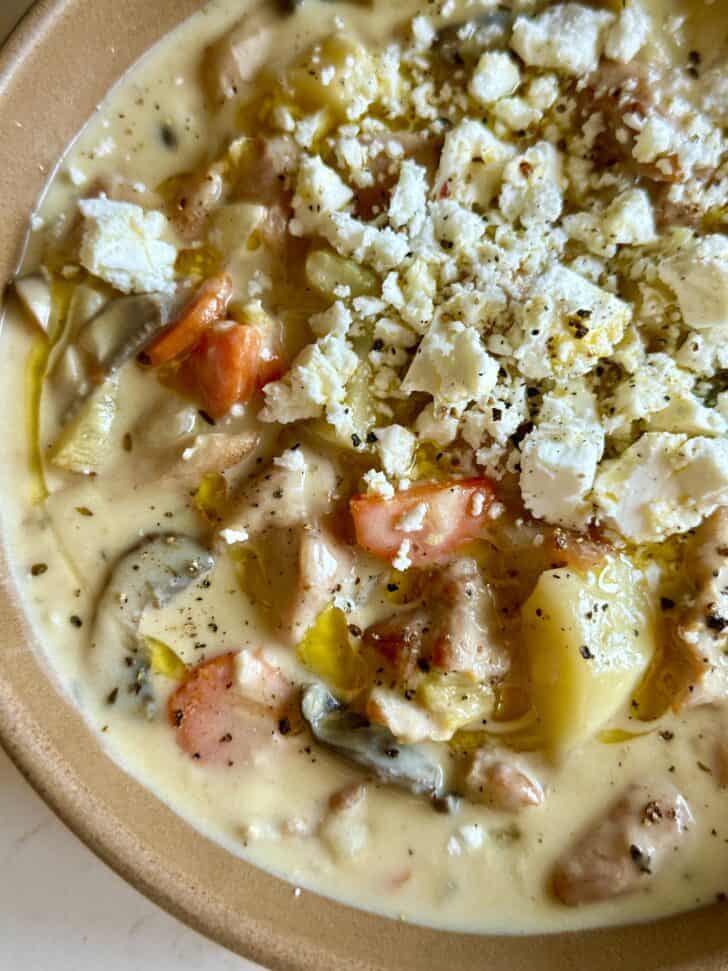 Greek Lemon Chicken Stew