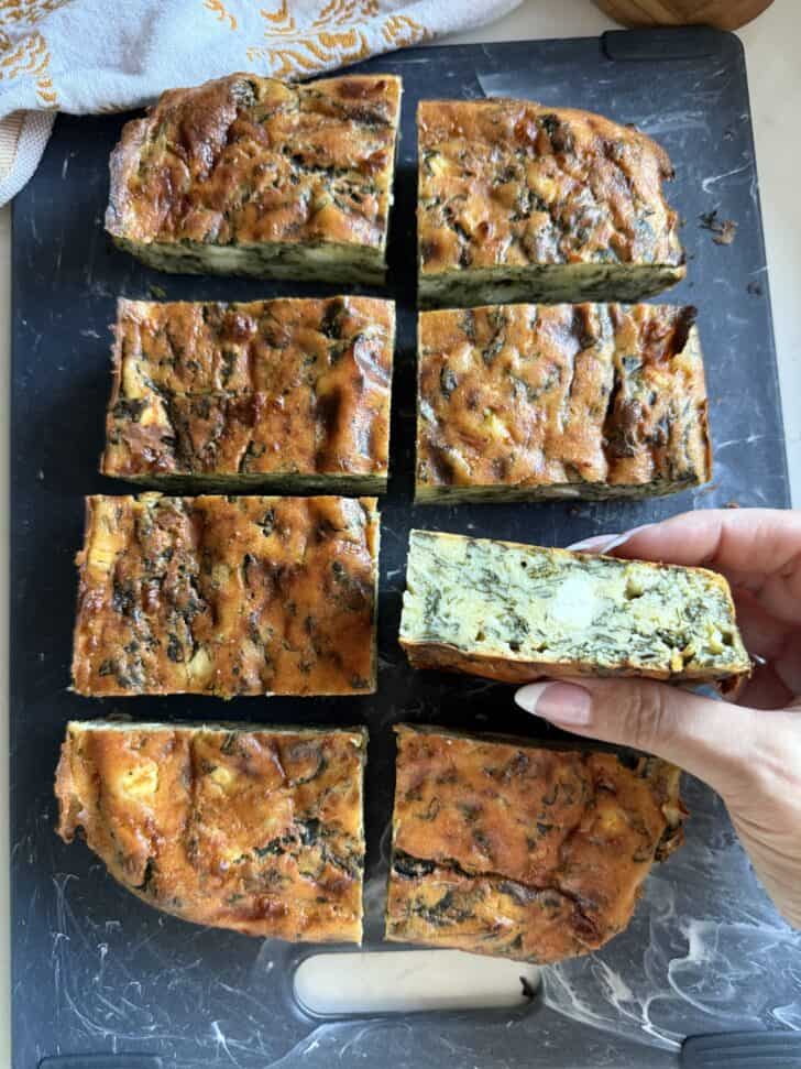 Lentil Spinach and Feta Pie