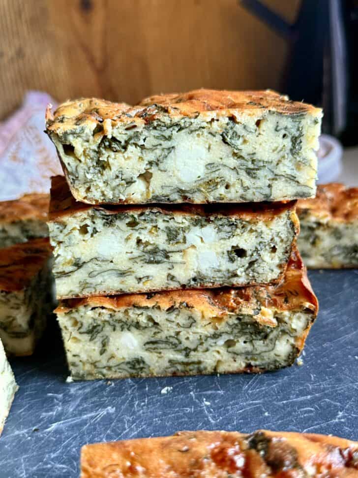 Lentil Spinach and Feta Pie