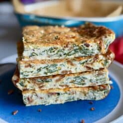 spinach ricotta egg bake (gluten free)