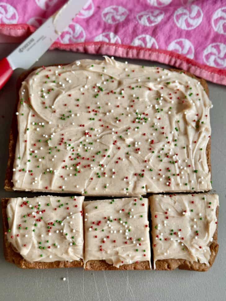 gingerbread cookie bars