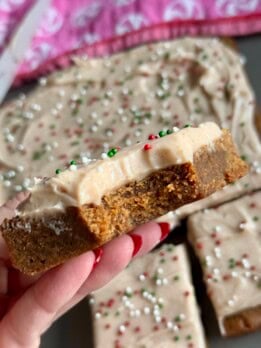 gingerbread cookie bars