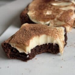 flourless tiramisu brownies