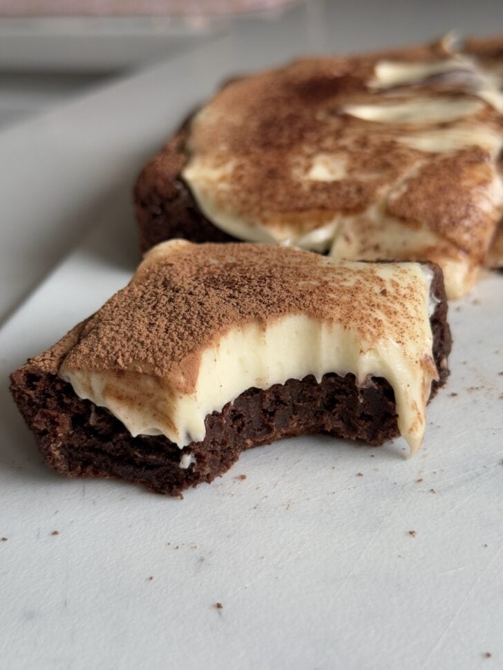 flourless tiramisu brownies