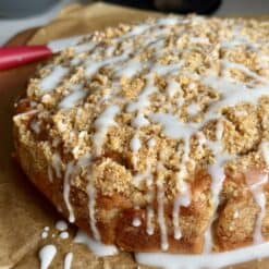 sour cream coffee cake with streusel topping