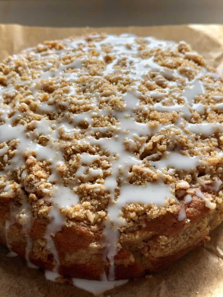 sour cream coffee cake with streusel topping