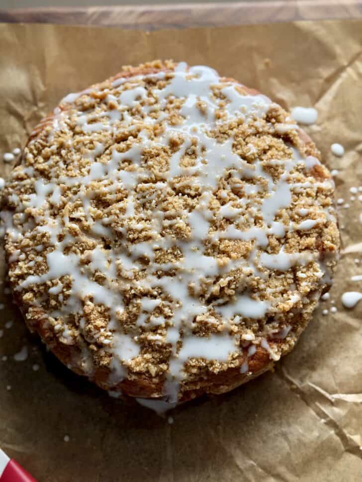 sour cream coffee cake with streusel topping