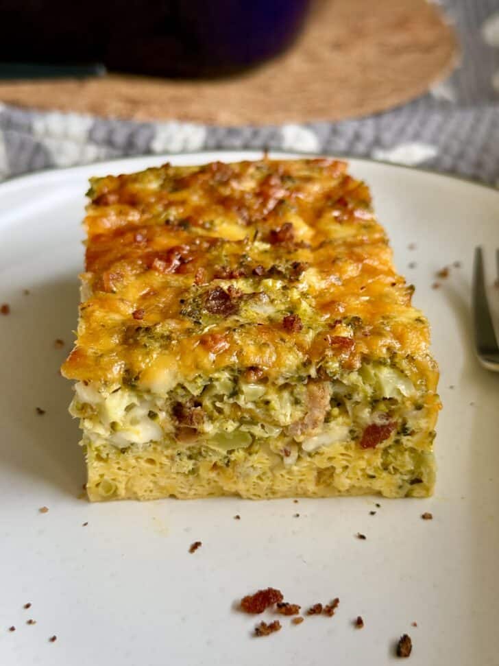 broccoli breakfast bars (low carb)