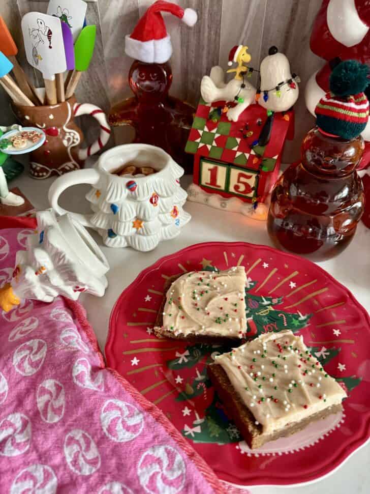 gingerbread cookie bars