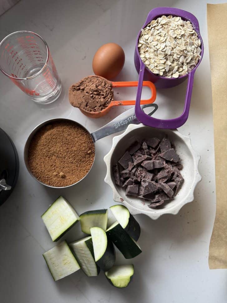 healthy zucchini brownies