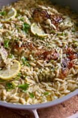 one pan chicken zucchini orzo