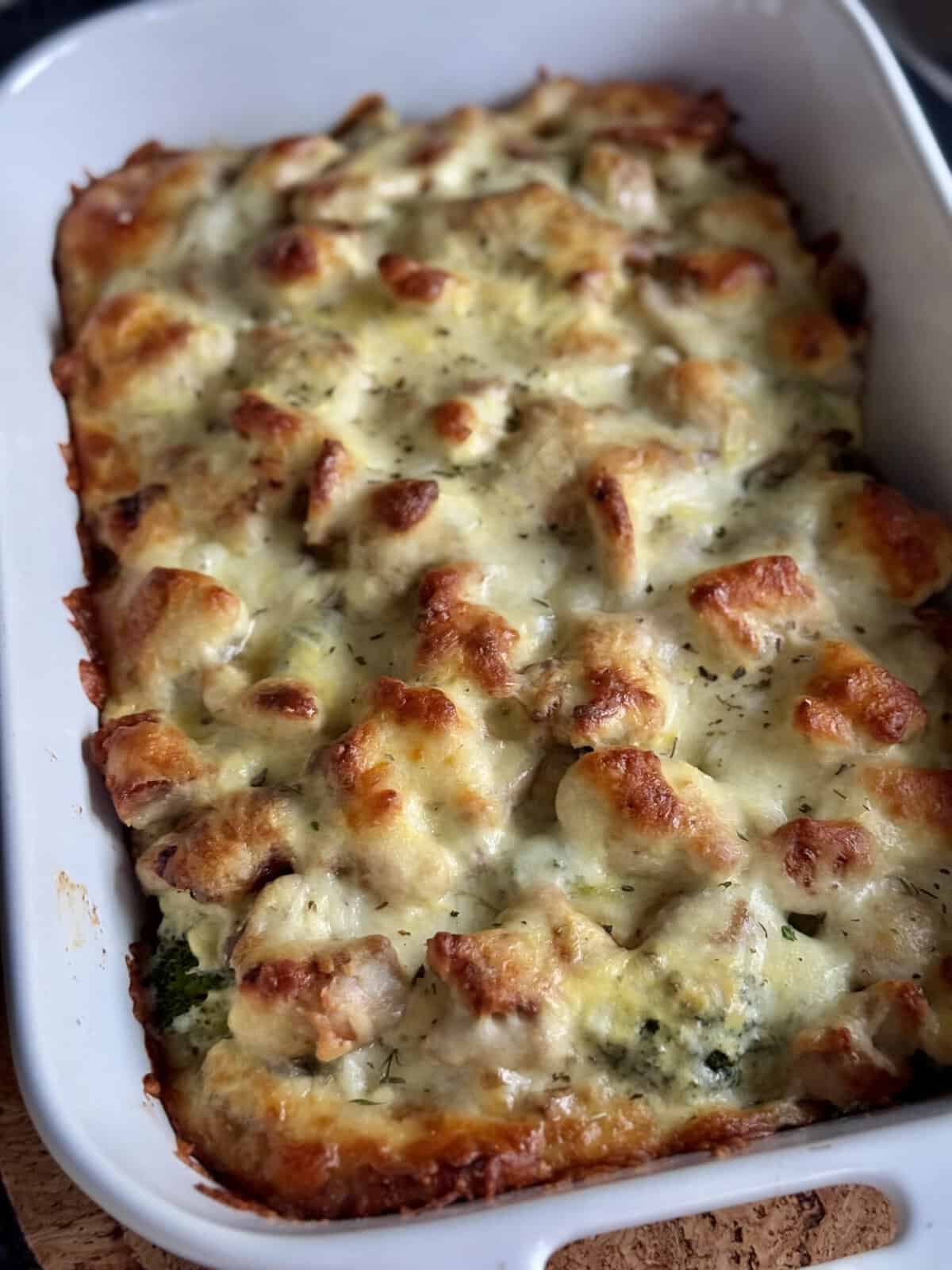 creamy chicken and broccoli bake