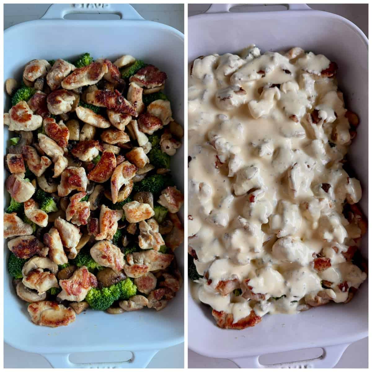 creamy chicken and broccoli bake