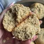 banana oat bread rolls