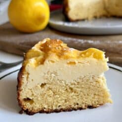 healthy lemon cheesecake tart