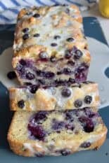 almond flour lemon blueberry loaf