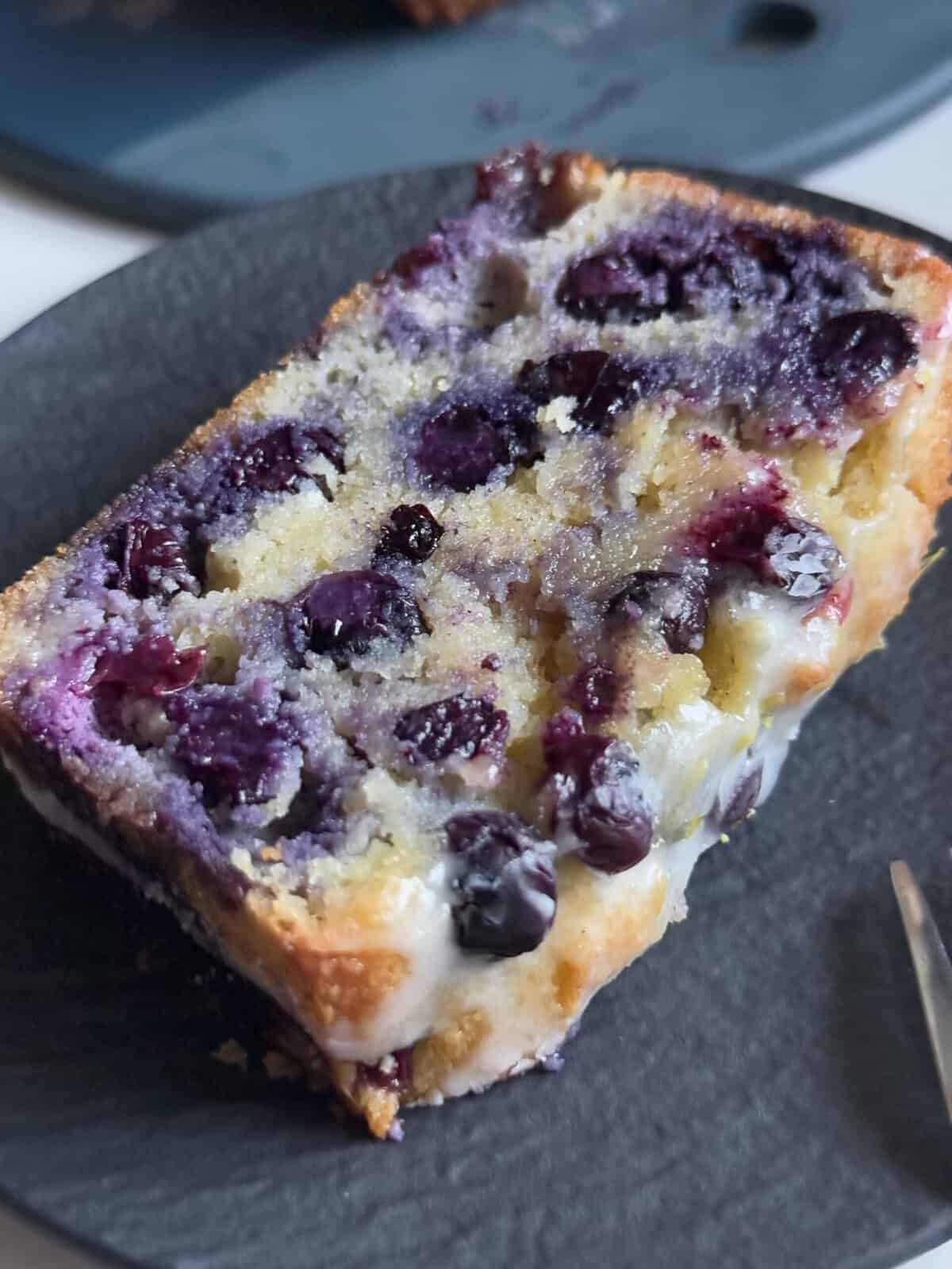 almond flour lemon blueberry loaf